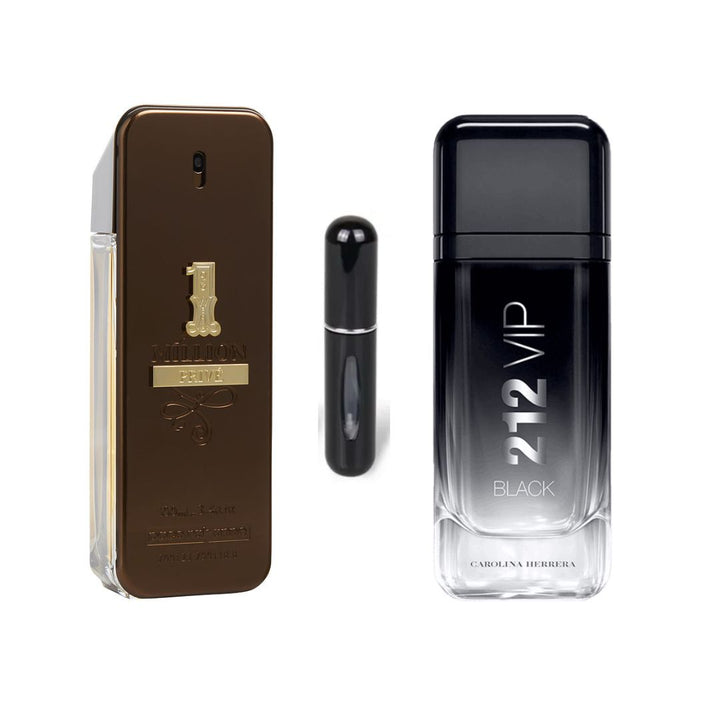 PERFUMES ONEPRIVE + 212 VIP BLACK + REGALO PERUMERO